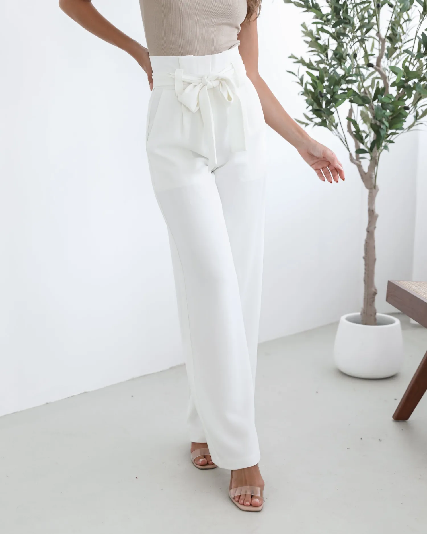 Best Alma Pants - White Pants|Bottoms