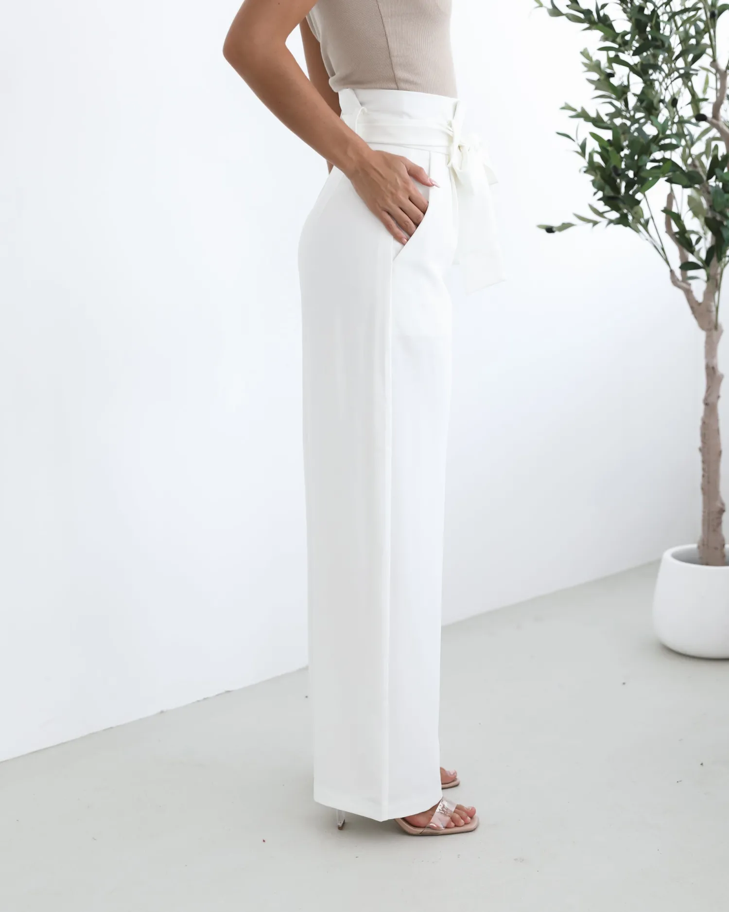 Best Alma Pants - White Pants|Bottoms