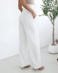 Best Alma Pants - White Pants|Bottoms
