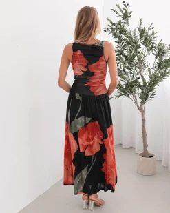 Best Balayage Dress - Black Floral Floral Dresses|Curve Dresses