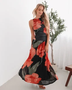 Best Balayage Dress - Black Floral Floral Dresses|Curve Dresses