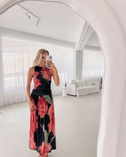 Best Balayage Dress - Black Floral Floral Dresses|Curve Dresses