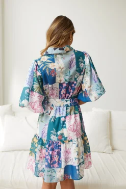 Best Bellarosa Dress - Navy Print Floral Dresses|Shirt Dresses