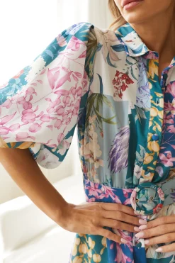 Best Bellarosa Dress - Navy Print Floral Dresses|Shirt Dresses