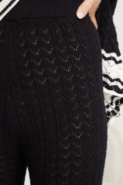 Discount Cresydda Knit Pants - Black Multi Pants|Sets