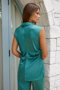 Discount Darnella Top - Green Blouses & Shirts|Blouses & Shirts