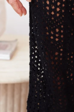 Hot Daryllyn Crochet Pants - Black Pants|Sets