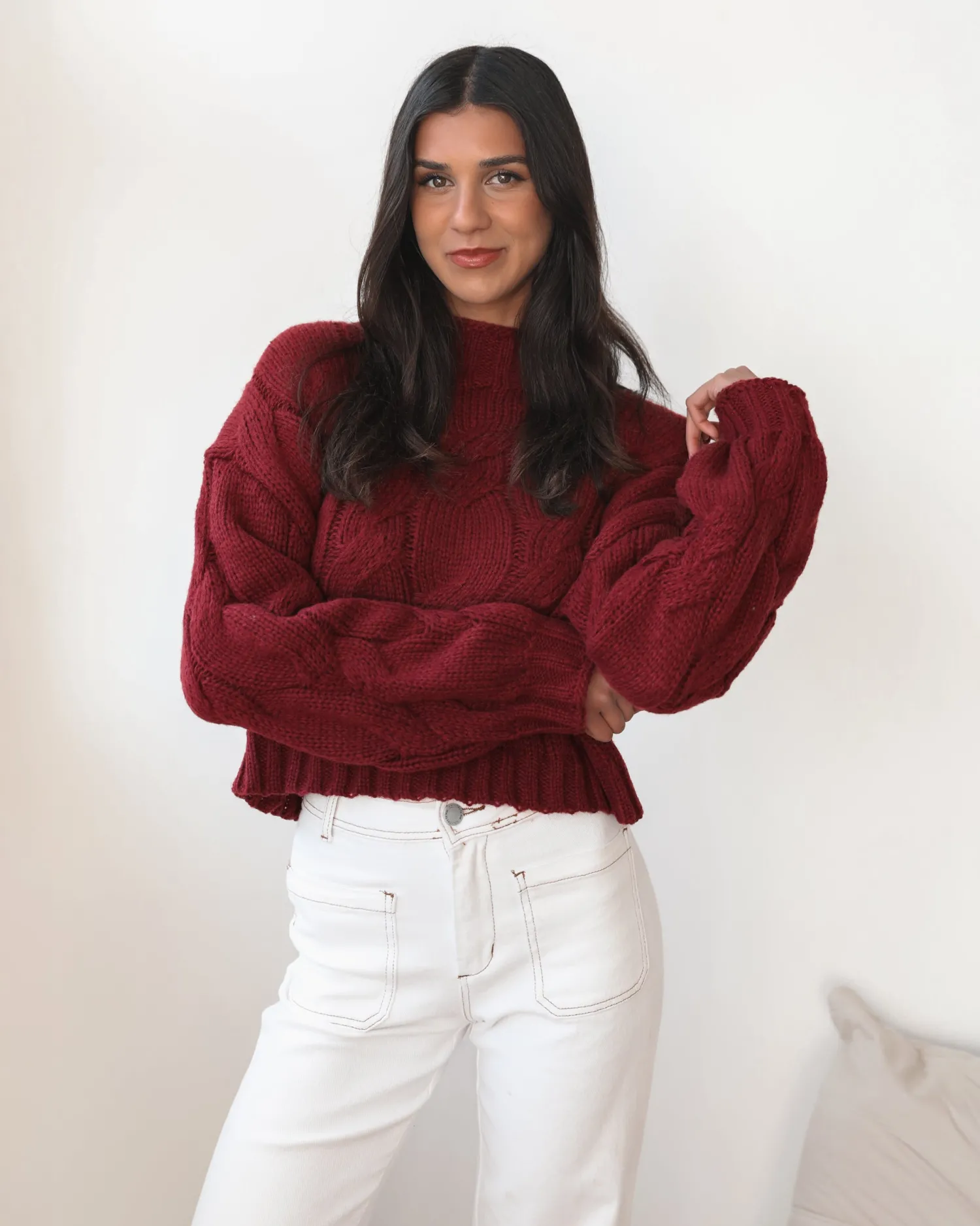 Discount Hadi Knit - Wine Jumpers|Jumpers