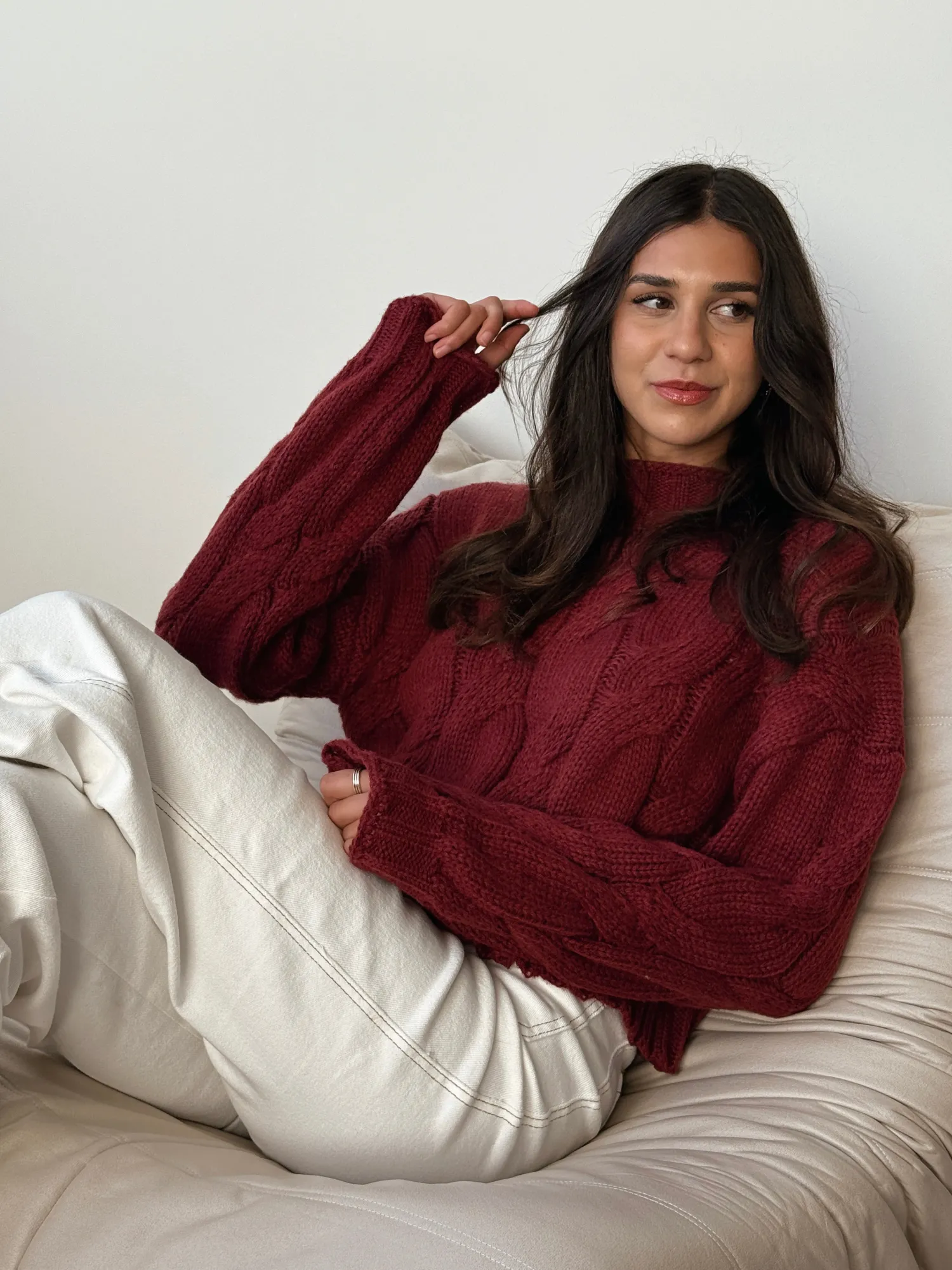 Discount Hadi Knit - Wine Jumpers|Jumpers