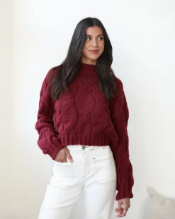 Discount Hadi Knit - Wine Jumpers|Jumpers