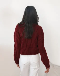 Discount Hadi Knit - Wine Jumpers|Jumpers
