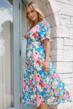 Hot Karabelle Dress - Multi Floral Floral Dresses|Curve Dresses