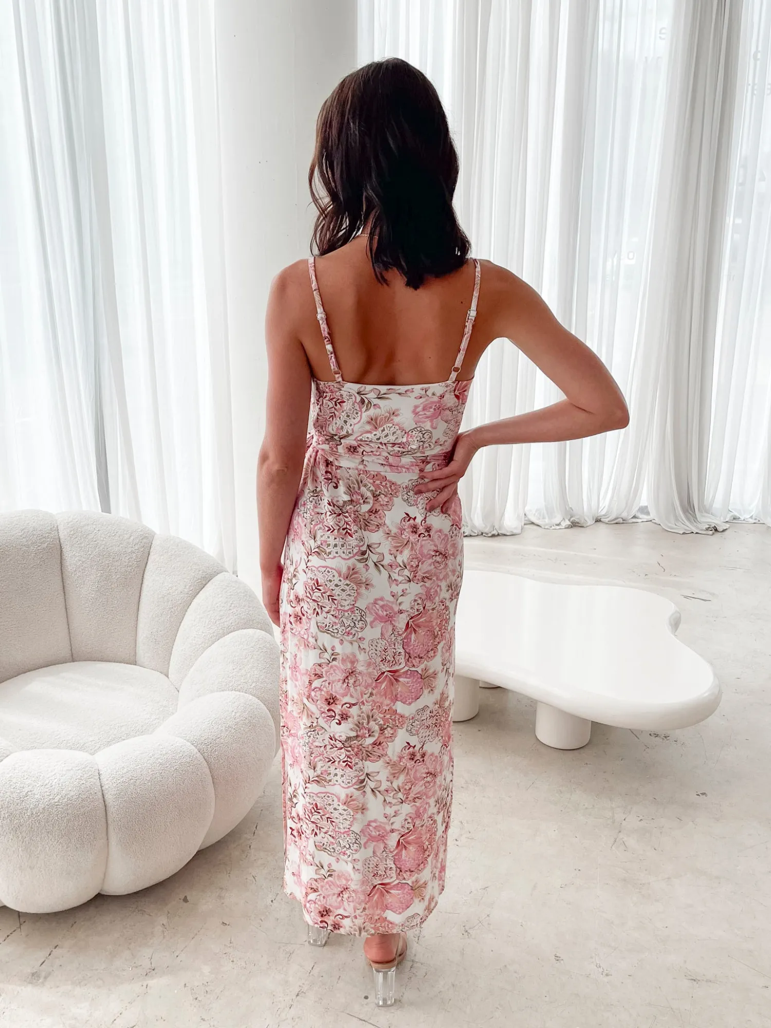 Sale Laguna Dress - Ornamental Rose Midi Dresses|Date Night Dresses