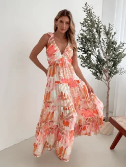 Online Mariel Dress - Pink Floral Floral Dresses|Maternity Dresses